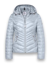 District Übergangsjacke Magnolia (mit Kapuze, wasserabweisend) silberblau Damen