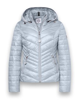 District Übergangsjacke Magnolia (mit Kapuze, wasserabweisend) silberblau Damen