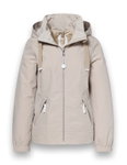 District Übergangsjacke Morning Glory (mit Kapuze, wasserabweisend) sandbraun Damen