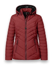 District Winter-Steppjacke Kaprun (mit Kapuze, wasserabweisend) rot Damen