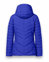 District Winter Padded Jacket Kaprun (with hood, water-repellent) cobalt blue ladies