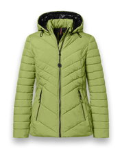 District Winter-Steppjacke Kaprun (mit Kapuze, wasserabweisend) grün Damen