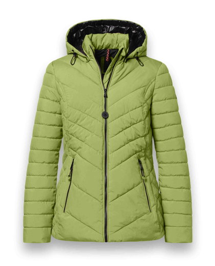 District Winter-Steppjacke Kaprun (mit Kapuze, wasserabweisend) grün Damen