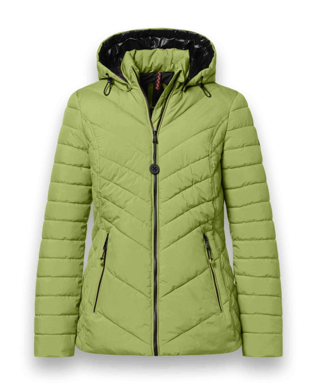 District Winter-Steppjacke Kaprun (mit Kapuze, wasserabweisend) grün Damen