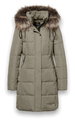 District Winter Padded Coat Chatel (warm, water-repellent) olive green ladies
