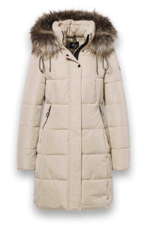 District Winter-Steppmantel Chatel (warm, wasserabweisend) cream Damen