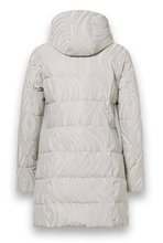District Winter-Steppmantel Alberta (3D-Print, wasserabweisend) sandbeige Damen