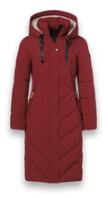 District Winter-Steppmantel Corvara (wasserabweisend, warm) rot Damen