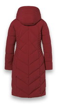 District Winter-Steppmantel Corvara (wasserabweisend, warm) rot Damen