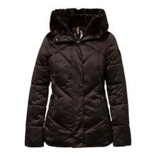 District Winter-Steppjacke Noisette (mit Kapuze, warm) chocolatebraun Damen
