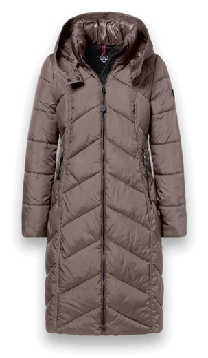 District Winter Padded Coat Arosa (water-repellent) brown Ladies