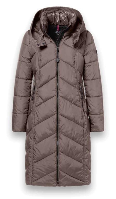 District Winter-Steppmantel Arosa (wasserabweisend) braun Damen