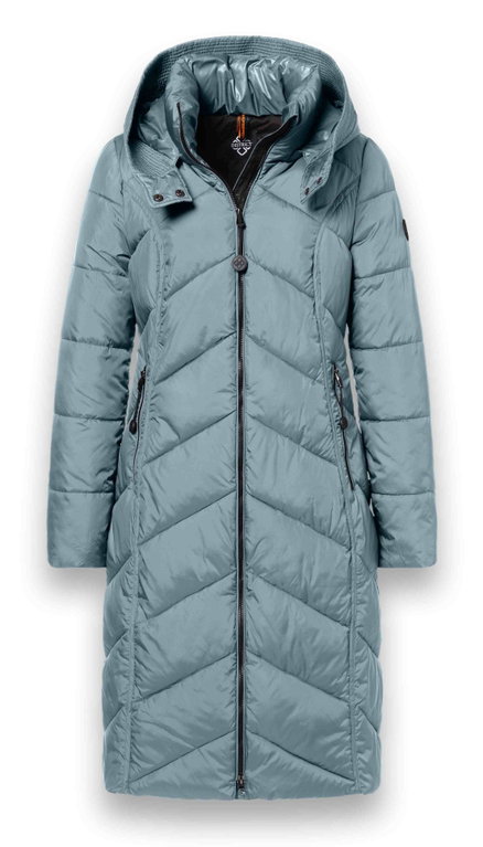 District Winter-Steppmantel Arosa (wasserabweisend) mineralblau Damen