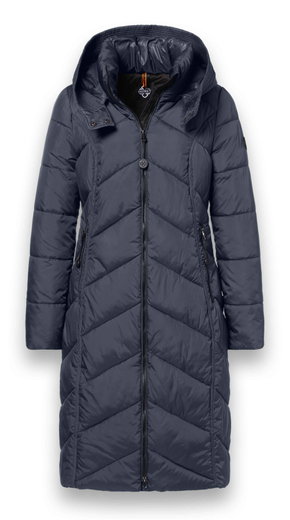 District Winter-Steppmantel Arosa (wasserabweisend) dunkelgrau Damen