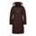 District Winter-Steppmantel Latte (mit Kapuze, warm) chocolatebraun Damen