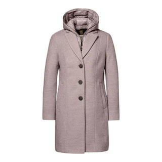 District Winter-Wollmantel Sorbet (mit Kapuze, warm) beige/taupe Damen