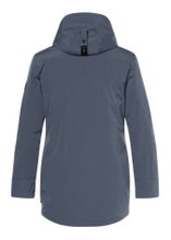 District winter jacket winter with hood (parka, windproof, warm) airforce blue men's
