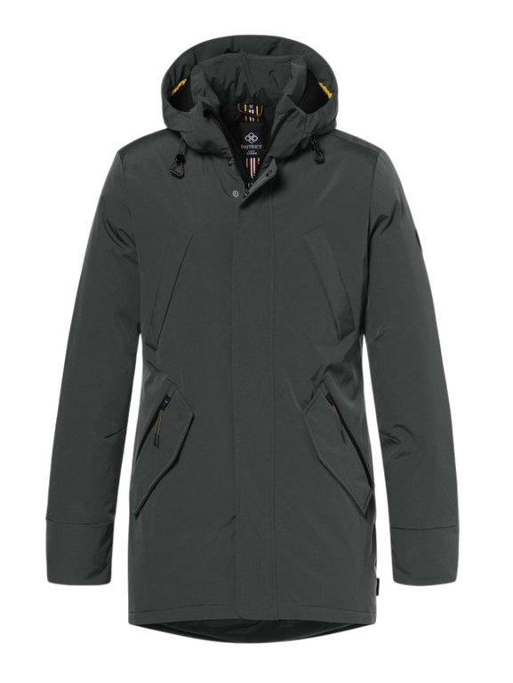 District Winterjacke Winter mit Kapuze (Parka, winddicht, warm) forestgrün Herren