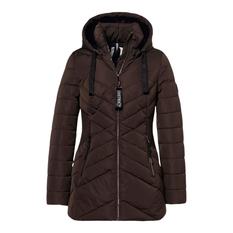 District Winterjacke Candy (winddicht, atmungsaktiv) dunkelbraun Damen