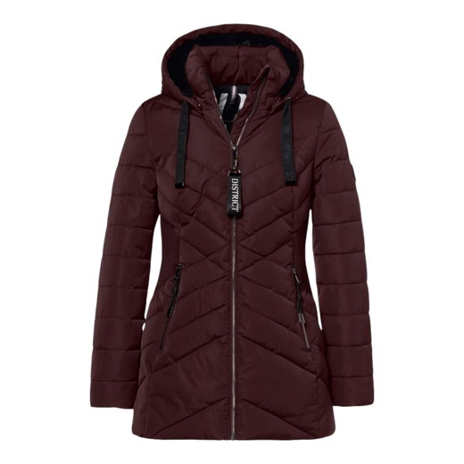 District Winterjacke Candy (winddicht, atmungsaktiv) burgundrot Damen