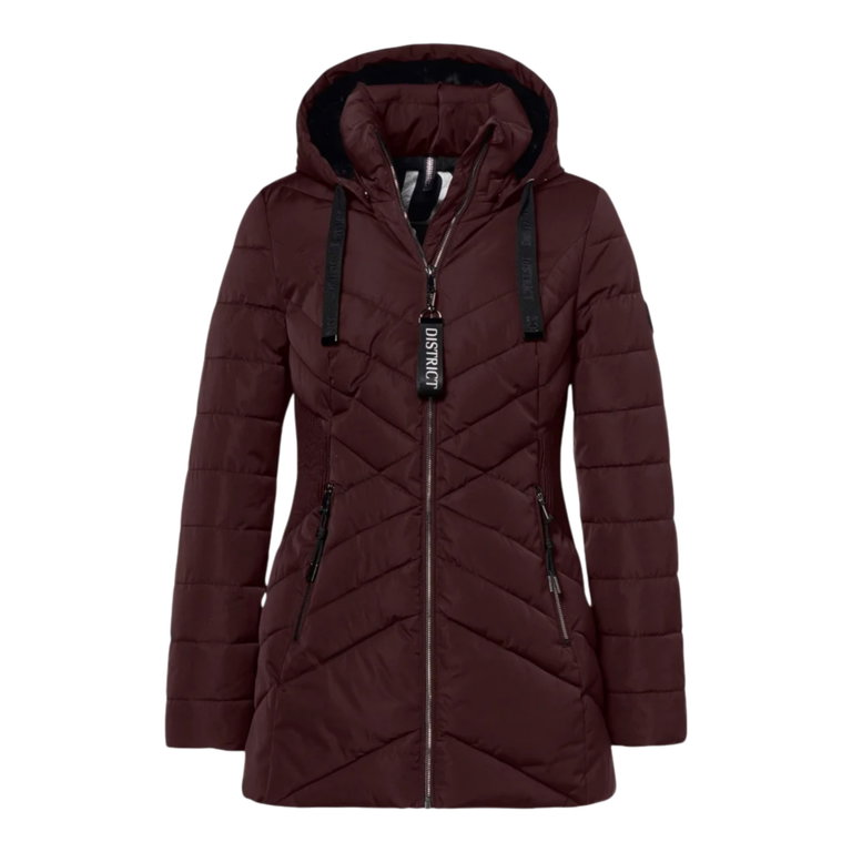 District Winterjacke Candy (winddicht, atmungsaktiv) burgundrot Damen