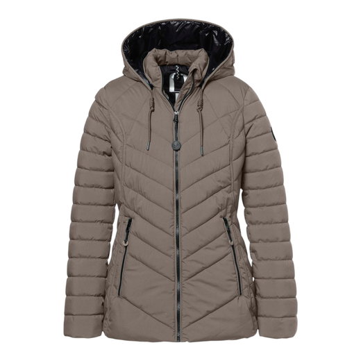 District Winterjacke Cookie (mit Kapuze) taupebraun Damen