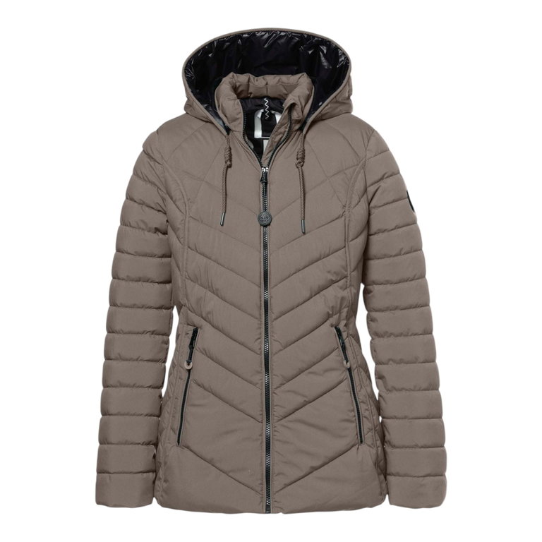 District Winterjacke Cookie (mit Kapuze) taupebraun Damen