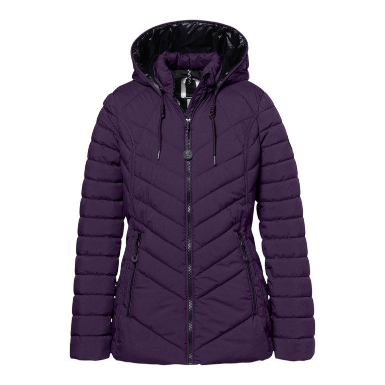 District Winterjacke Cookie (mit Kapuze) plum Damen