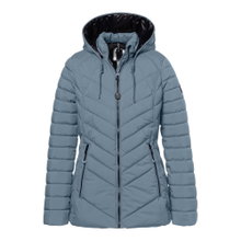 District Winterjacke Cookie (mit Kapuze) mineralblau Damen