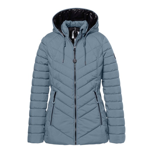 District Winterjacke Cookie (mit Kapuze) mineralblau Damen