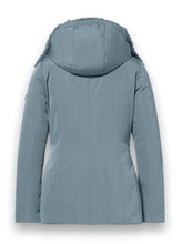 District Winterjacke Eclipse mit Kapuze (Mantel, winddicht, wasserabweisend) mineralblau Damen