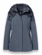District Winterjacke Eclipse mit Kapuze (Mantel, winddicht, wasserabweisend) grau Damen