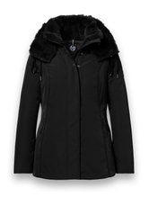 District Winterjacke Eclipse mit Kapuze (Mantel, winddicht, wasserabweisend) schwarz Damen