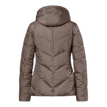 District Winterjacke Flat White (mit Kapuze, warm) taupebraun Damen