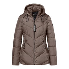 District Winterjacke Flat White (mit Kapuze, warm) taupebraun Damen