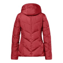 District Winterjacke Flat White (mit Kapuze, warm) rot Damen