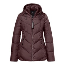 District Winterjacke Flat White (mit Kapuze, warm) chocolatebraun Damen