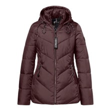 District Winterjacke Flat White (mit Kapuze, warm) chocolatebraun Damen
