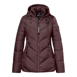District Winterjacke Flat White (mit Kapuze, warm) chocolatebraun Damen