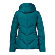 District Winterjacke Flat White (mit Kapuze, warm) pacificblau Damen