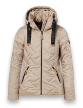 District Winterjacke Frejus (mit Kapuze, winddicht, wasserabweisend) sandbraun Damen