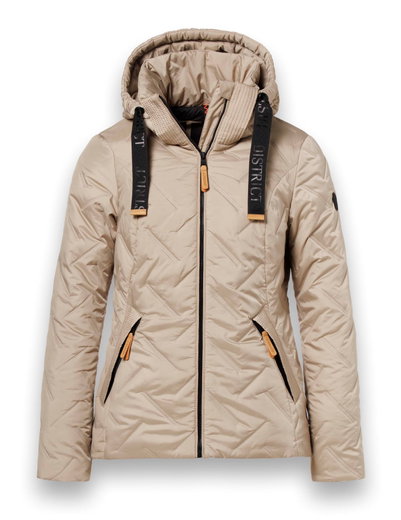 District Winterjacke Frejus (mit Kapuze, winddicht, wasserabweisend) sandbraun Damen