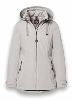 District Winterjacke Ischgl (mit Kapuze, wasserabweisend) beige Damen
