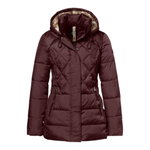 District Winterjacke Macaron (mit Kapuze, gefüttert) burgundrot Damen