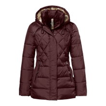 District Winterjacke Macaron (mit Kapuze, gefüttert) burgundrot Damen