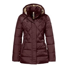 District Winterjacke Macaron (mit Kapuze, gefüttert) burgundrot Damen