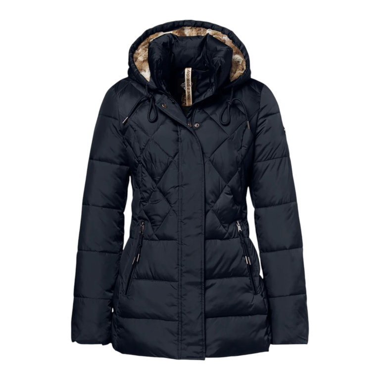 District Winterjacke Macaron (mit Kapuze, gefüttert) navyblau Damen