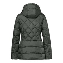 District Winterjacke Macaron (mit Kapuze, gefüttert) dunkelgrün Damen