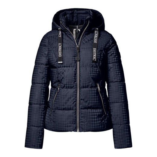 District Winterjacke Macchiato (mit Kapuze) navyblau Damen