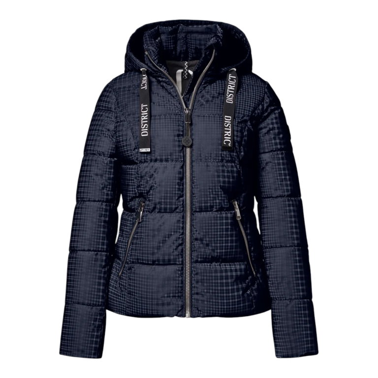 District Winterjacke Macchiato (mit Kapuze) navyblau Damen